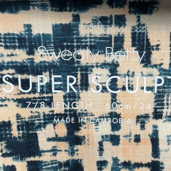 Sweaty Betty Super Sculpt 7/8 Yoga Sporty Workout Leggings Tights Size Small S - Picture 5 of 9